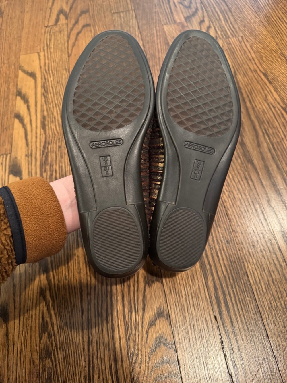 Aerosoles Striped Slip-On Fabric Loafers - Picture 3 of 7